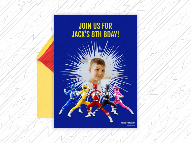 Power Rangers: It's Morphin Time (Photo) - power_rangers - Invitation