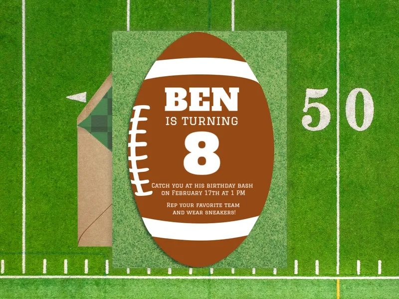 Football Frenzy - featured - Invitation