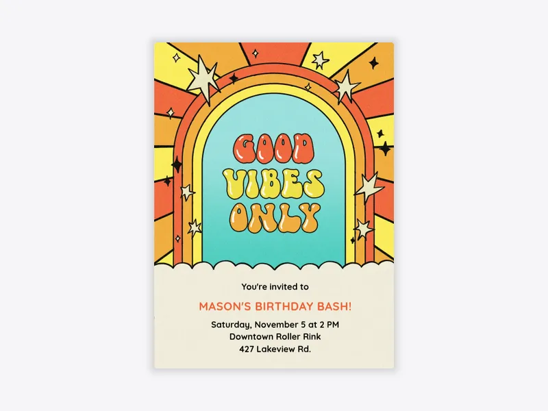 Good Vibes Only - featured - Invitation