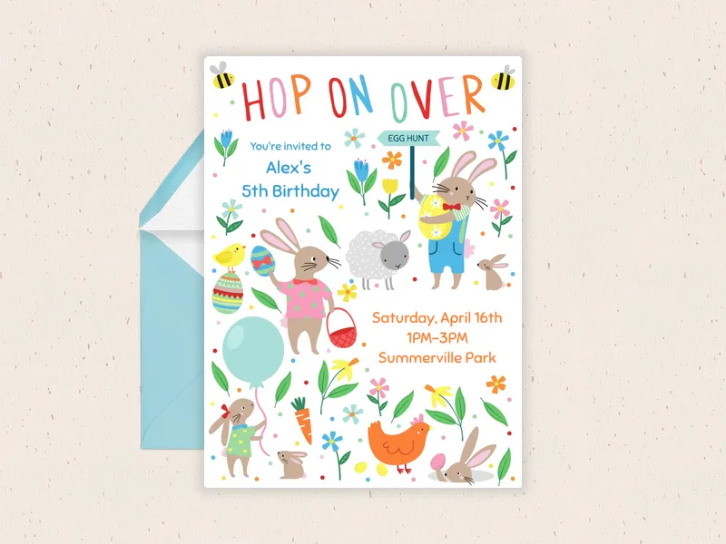 Hoppy Spring - featured - Invitation