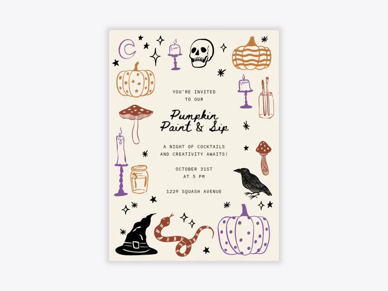 Haunted Paintbrush - featured - Invitation