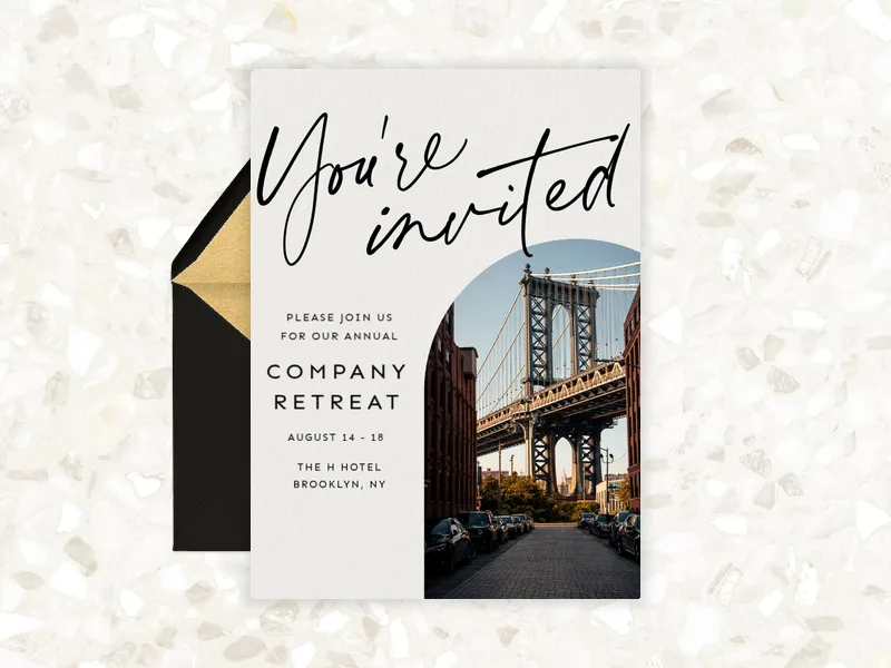 Modern Arch (Photo) - wellness_events - Invitation