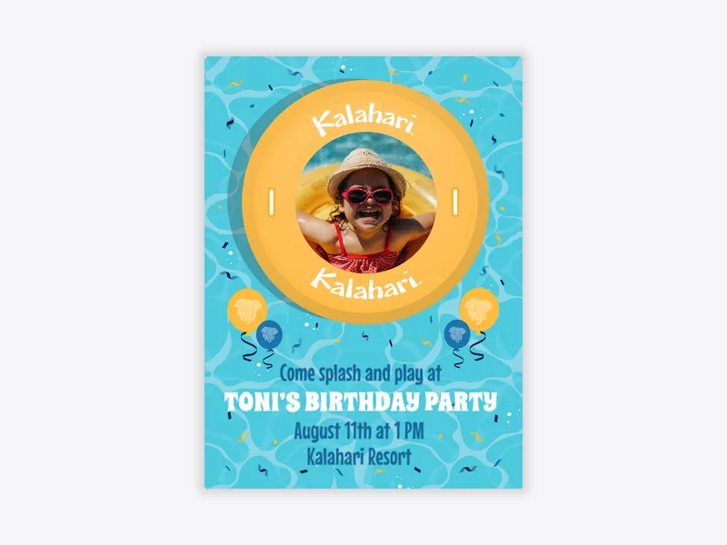 Kalahari Resorts: Swim & Play (Photo) - kalahari_resorts - Invitation