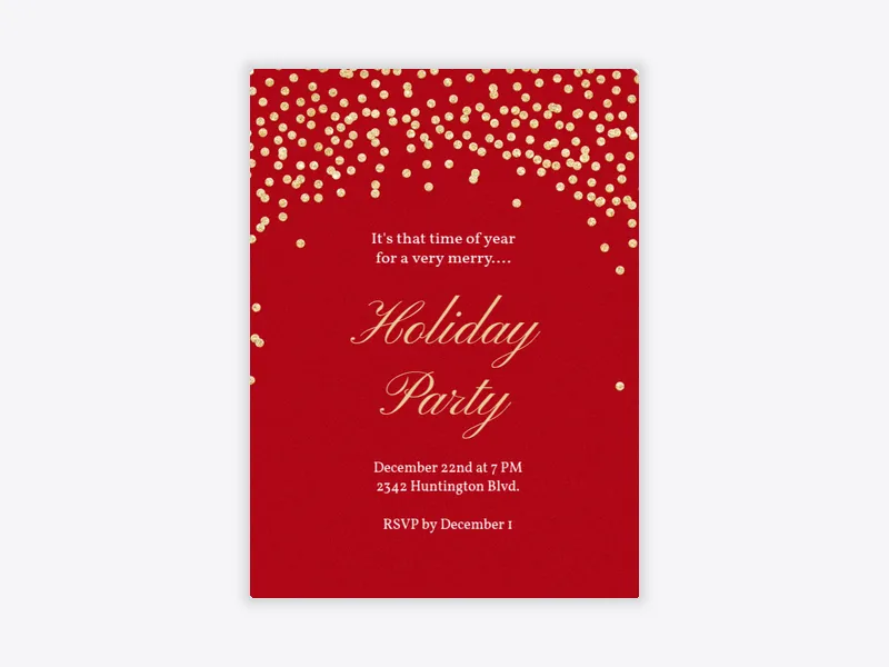 Holiday Sparkle - featured - Invitation