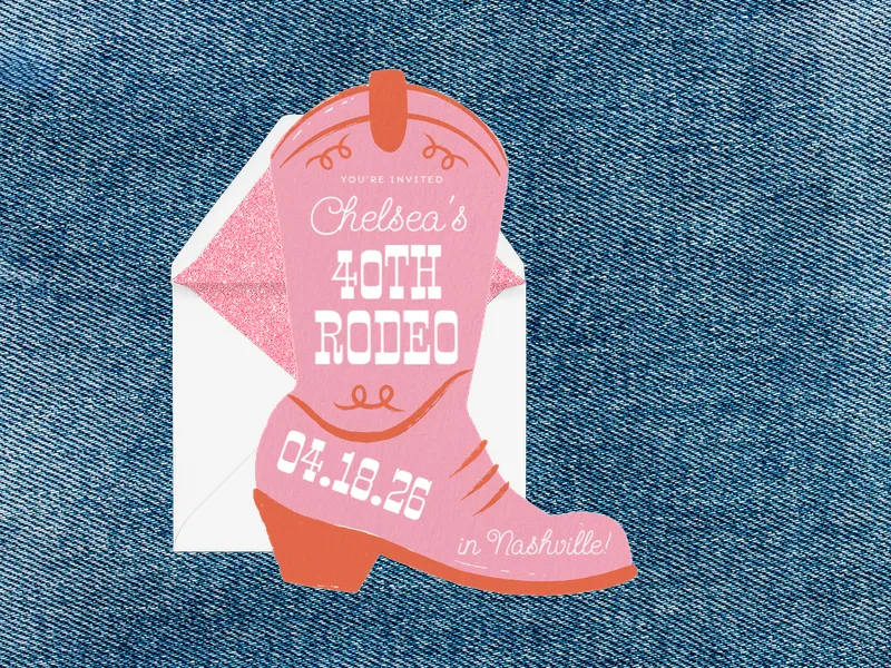 Orange Boots Down - featured - Invitation