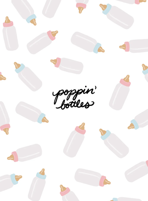Poppin' Bottles - baby_shower_cards - Card