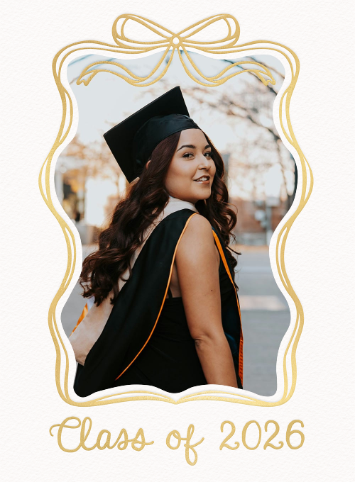 Ribbon Frame (Photo) - graduation_announcements - Card