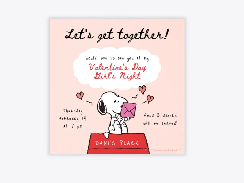 PEANUTS®: Love Letter - peanuts - Invitation