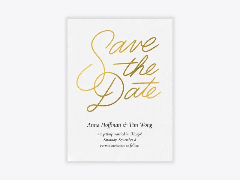 Simple Save the Date - baby_save_the_date - Invitation
