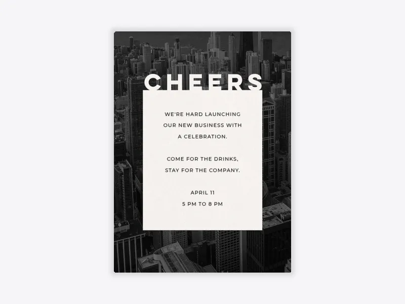 Skyline View (Photo) - featured - Invitation