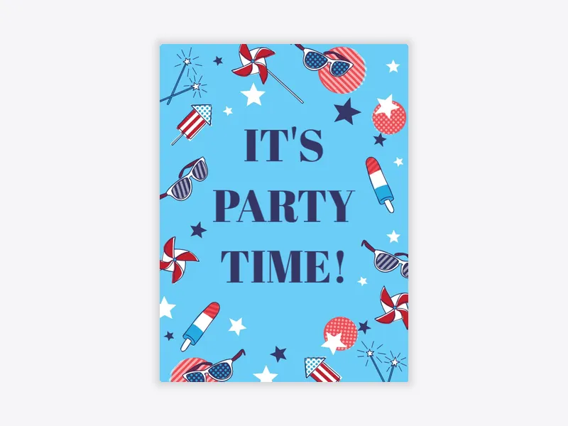 Patriotic Summer - memorial_day - Invitation