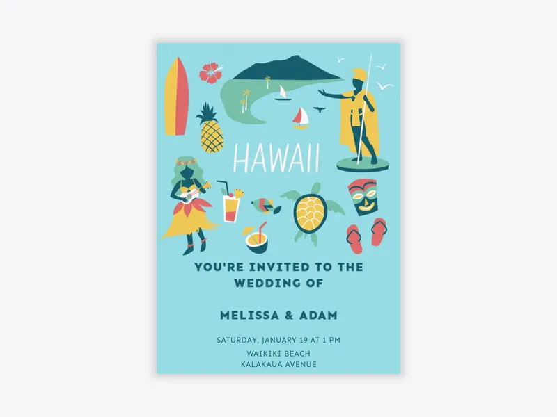 Hawaii Getaway - featured - Invitation