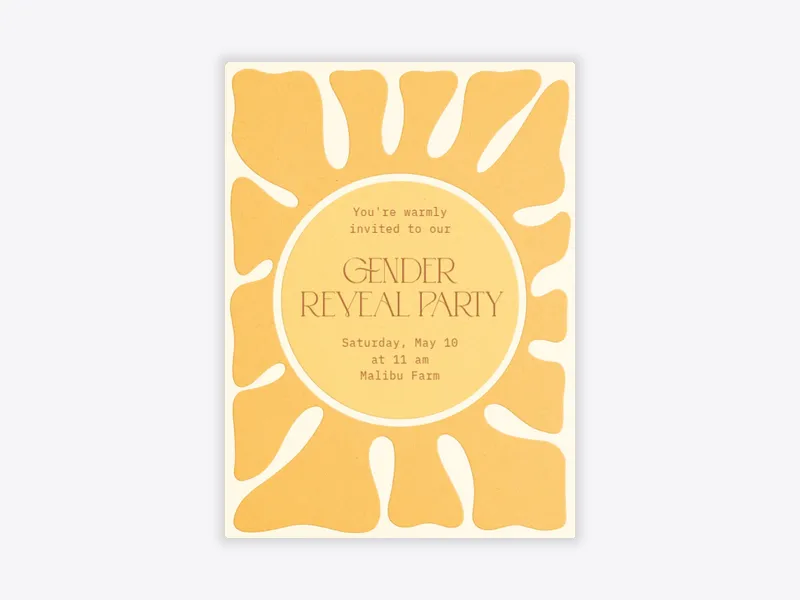 Our Little Sunshine - featured - Invitation