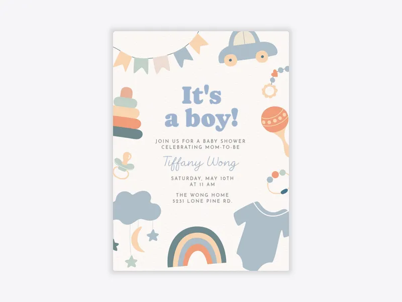 Pastel Playtime - baby_shower - Invitation