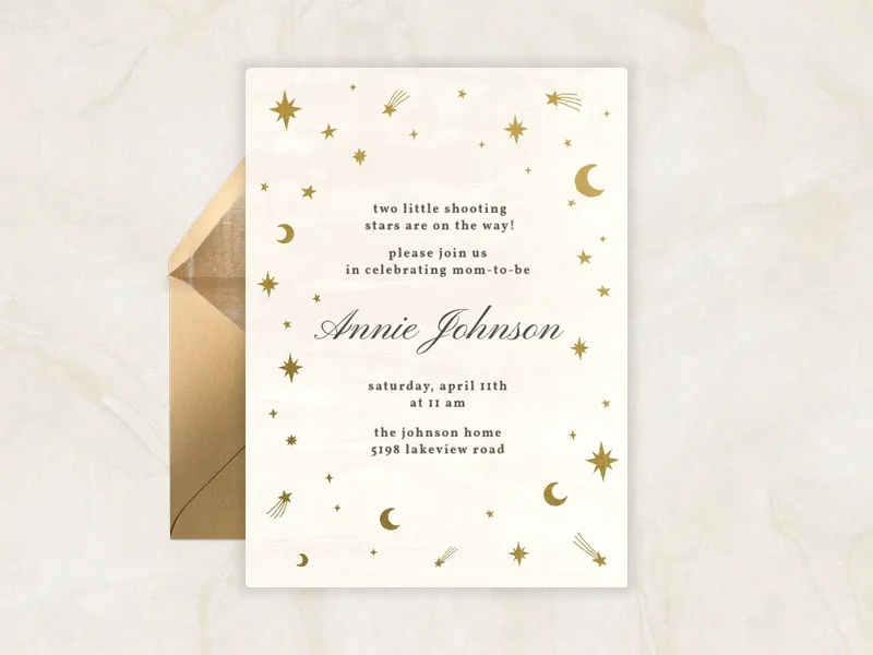 Written in the Stars (Twins) - featured - Invitation