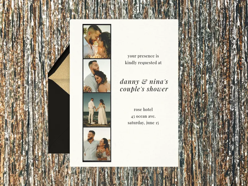 Photo Strip (Photo) - couples_baby_shower - Invitation