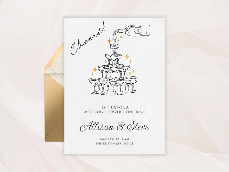 Coupe Tower - couples_shower - Invitation