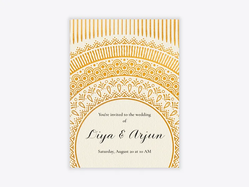 Waves of Joy - indian_wedding - Invitation