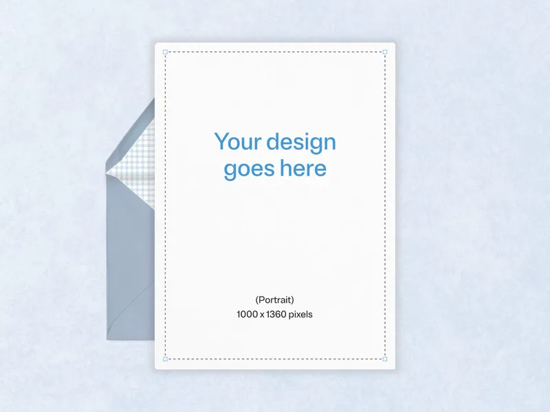 Upload Your Own Design (Dusty Blue Minimal) - featured - Invitation