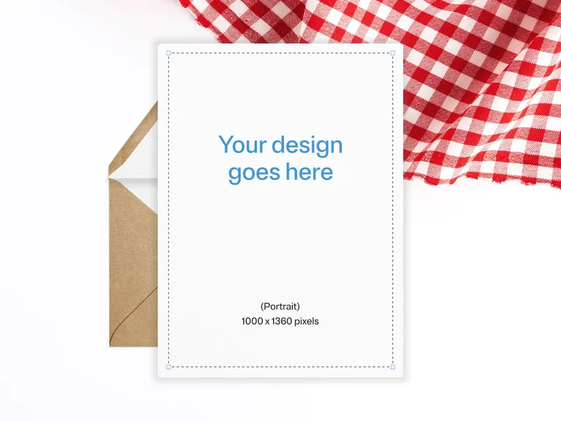 Upload Your Own Design (Red Gingham) - dining_and_drinks - Invitation