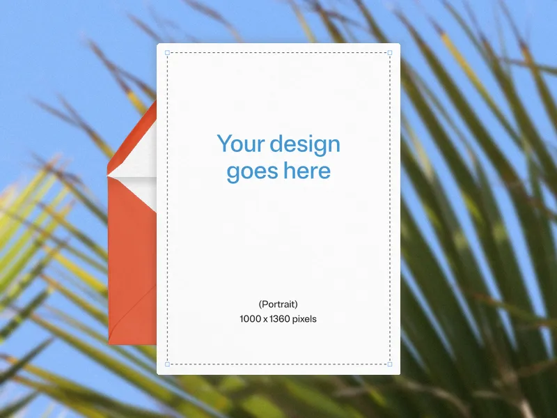 Upload Your Own Design (Summer Fronds) - featured - Invitation