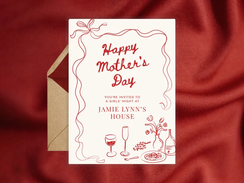 Ribbons of Gratitude - mothers_day - Invitation