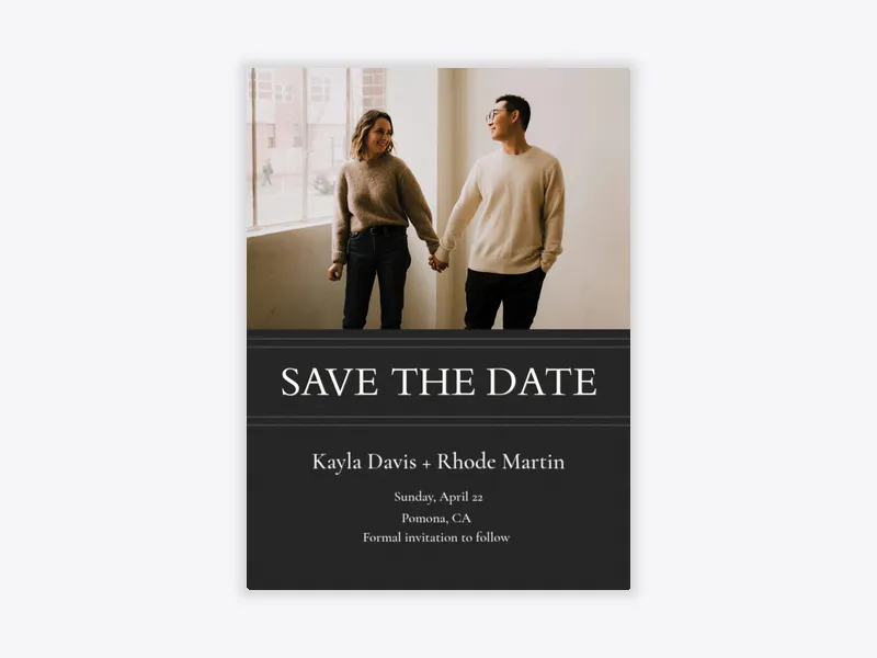 Timeless Moments Save the Date (Photo) - wedding_dyo_uyo - Invitation