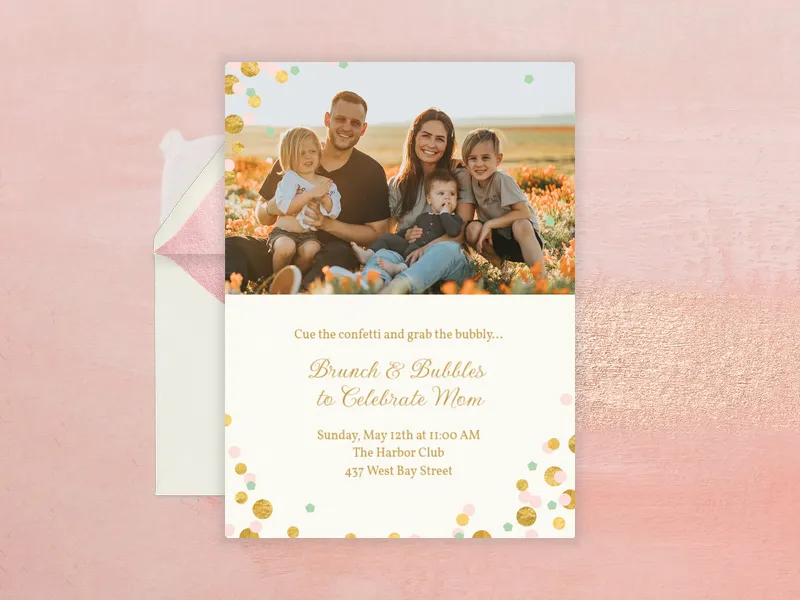 Celebrate Mom (Photo) - mothers_day - Invitation