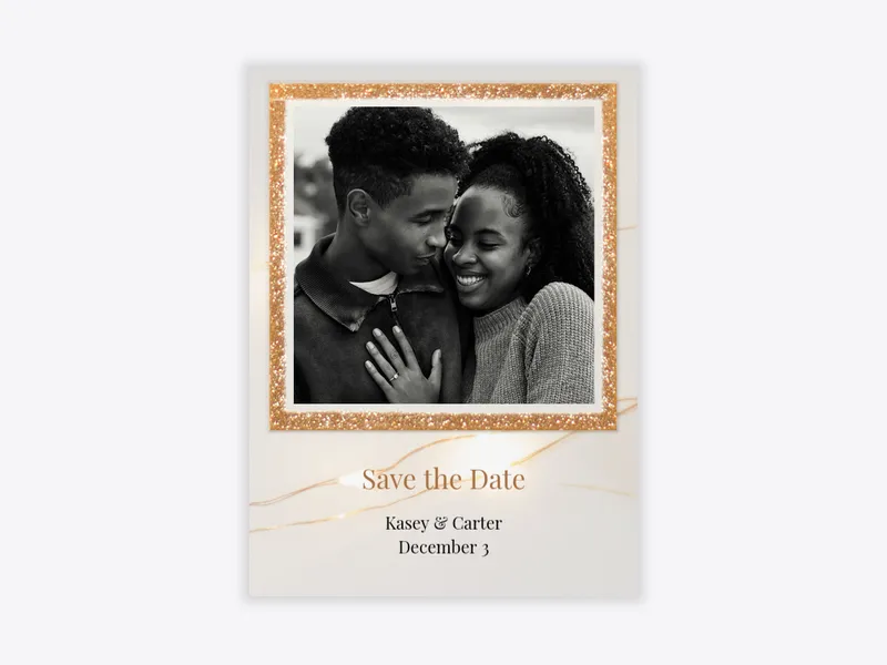 Styled Photo Garland (Photo) - anniversary - Invitation