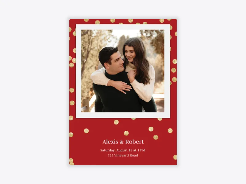Festive Confetti (Photo) - indian_wedding - Invitation