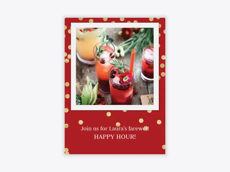 Festive Confetti (Photo) - business - Invitation