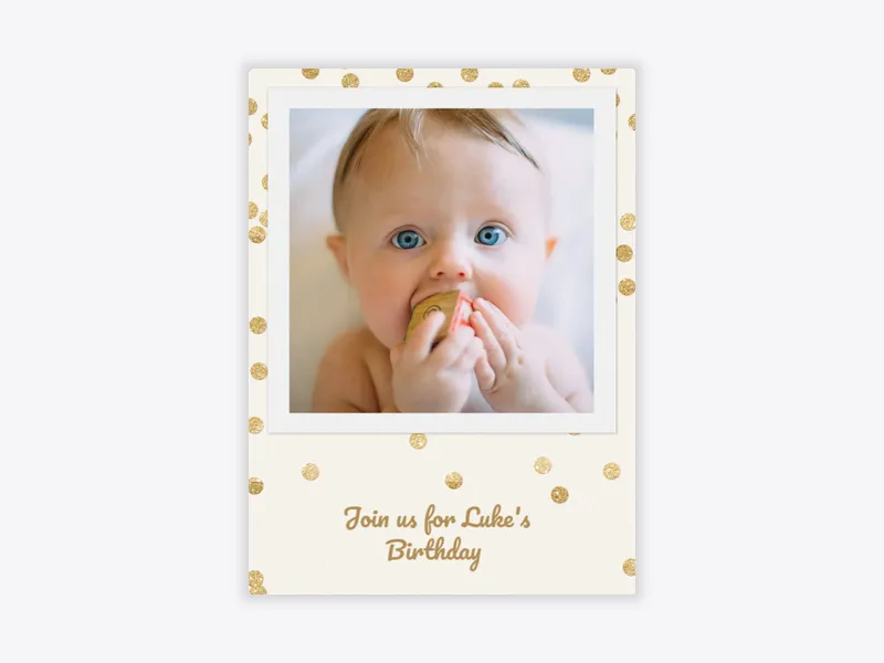 Festive Confetti (Photo) - babyandkids_dyo_uyo - Invitation
