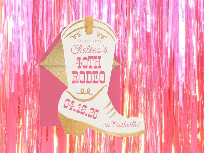 Cowboy Boots - 30th_birthday - Invitation