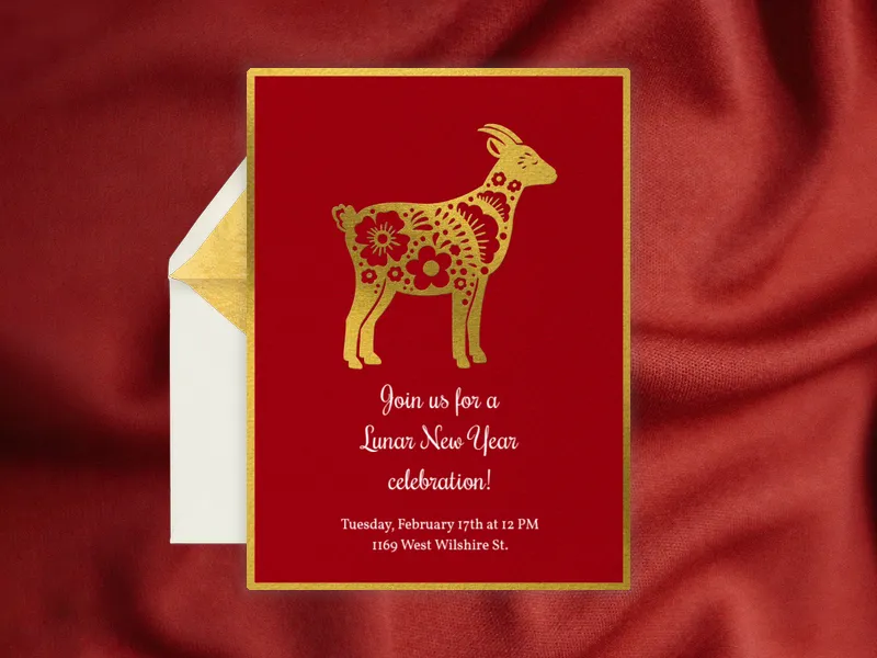 Golden Year Invitation premium template design