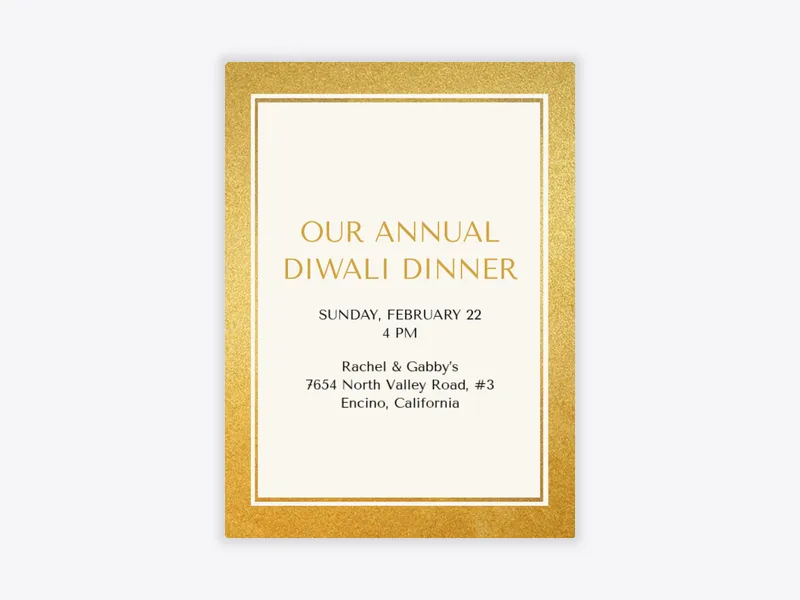 All That Glitters Invitation free template design