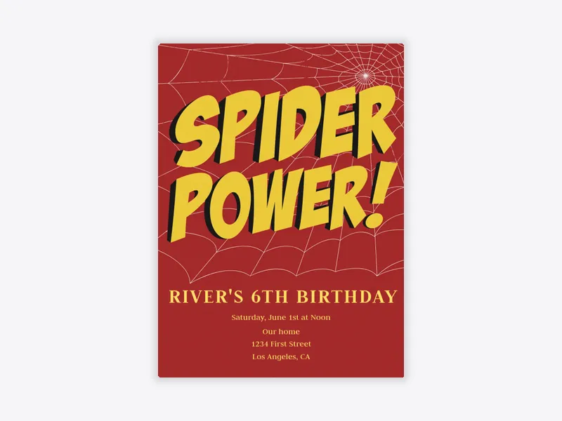 Web Art - popular_characters - Invitation