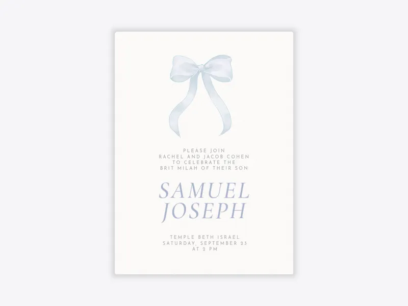 A Little Gift - baby_naming_bris - Invitation