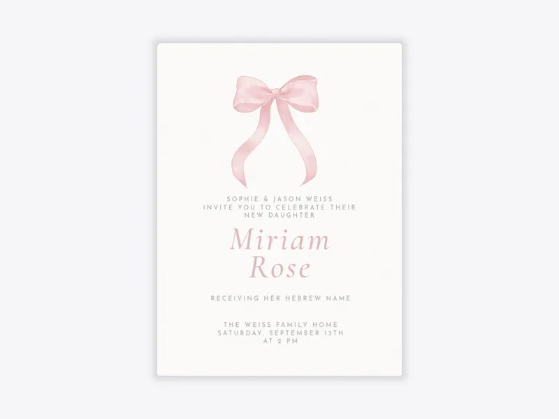 A Little Gift - baby_naming_bris - Invitation