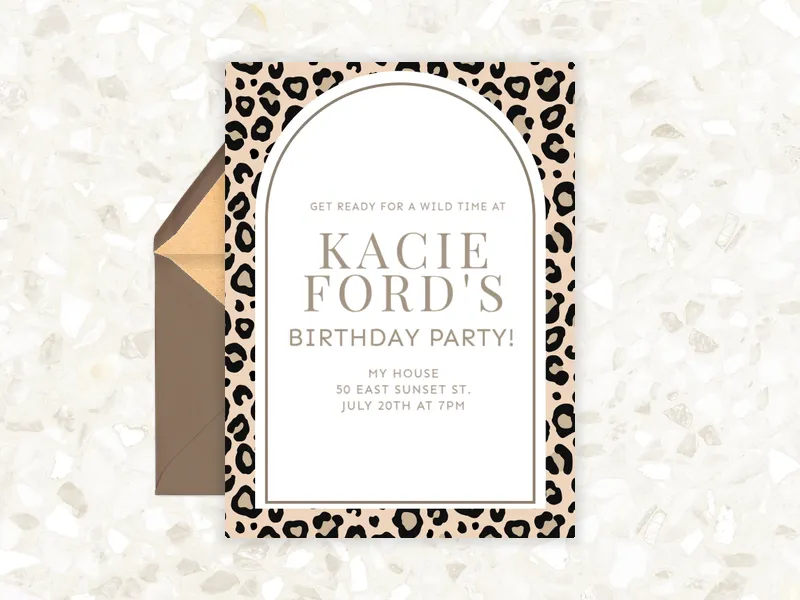 Bold Spots Birthday Invitation premium template design