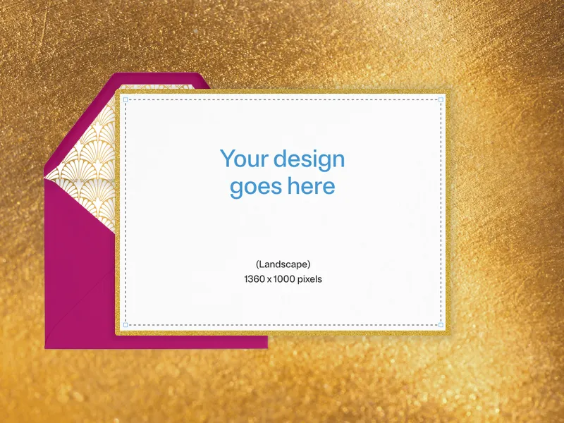 Upload Your Own Design (Metallic Motifs) - launch_parties_grand_openings - Invitation