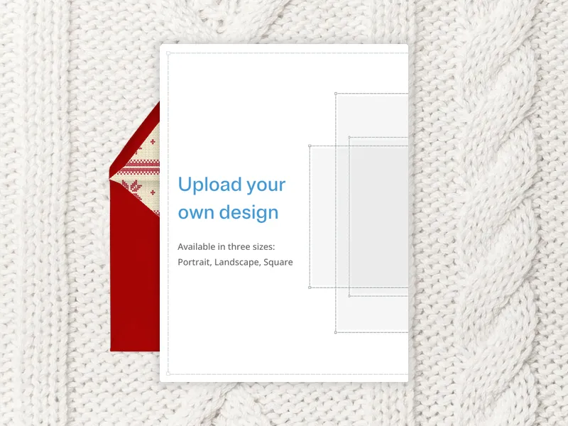 Upload Your Own Design (Knit Sweater) - holiday_party - Invitation
