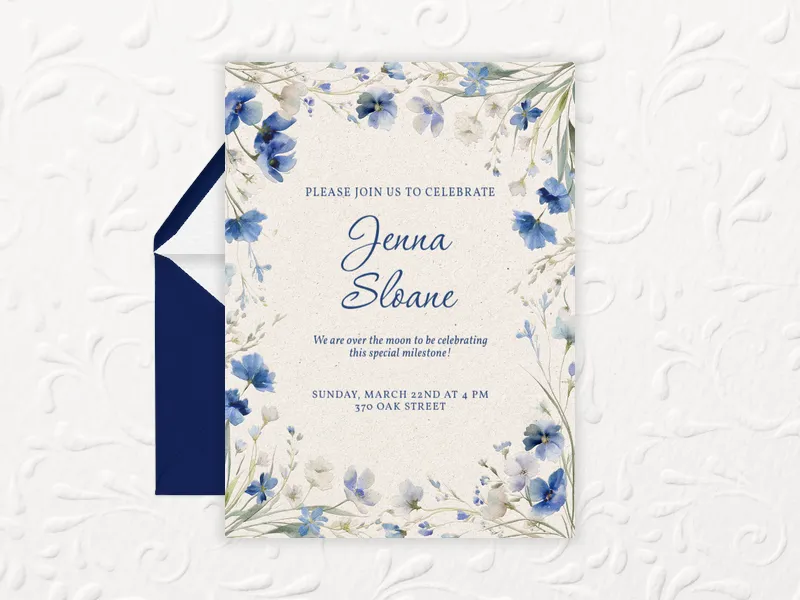 Painted Petals - retirement_farewell - Invitation