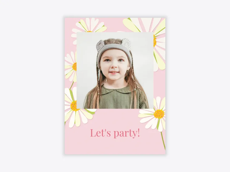 White Daisy (Photo) - birthday_dyo_uyo - Invitation