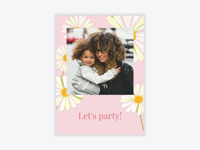 White Daisy (Photo) - parties_dyo_uyo - Invitation