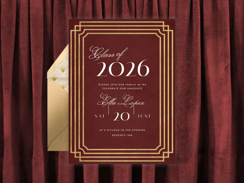 Center Stage - graduation - Invitation