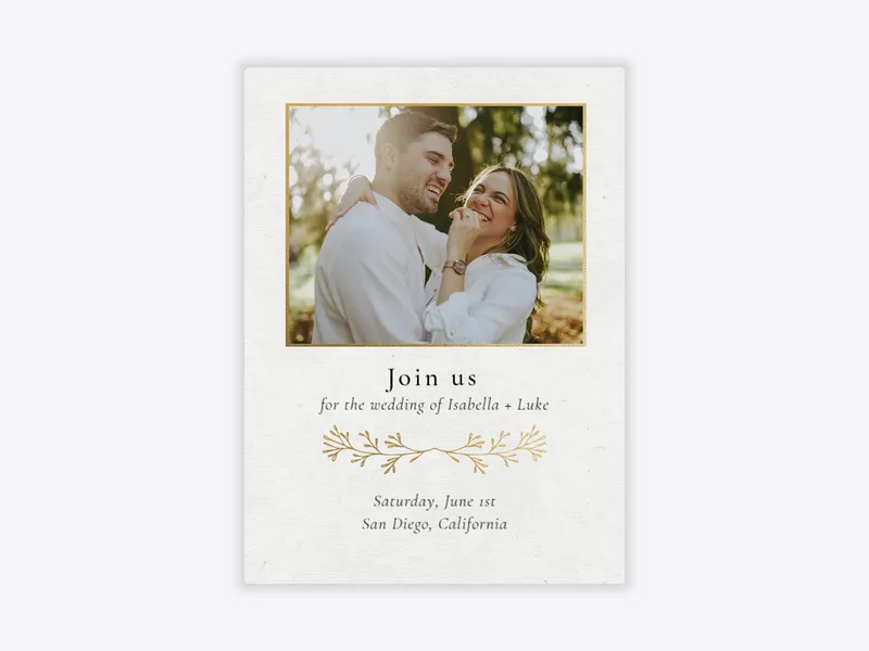 Floral Divider (Photo) - wedding - Invitation