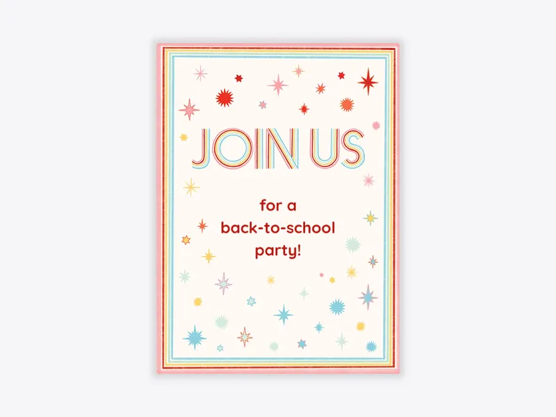 Summer Solstice Stars - back_to_school - Invitation