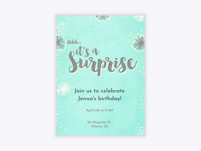 Surprise Shower - surprise_party - Invitation