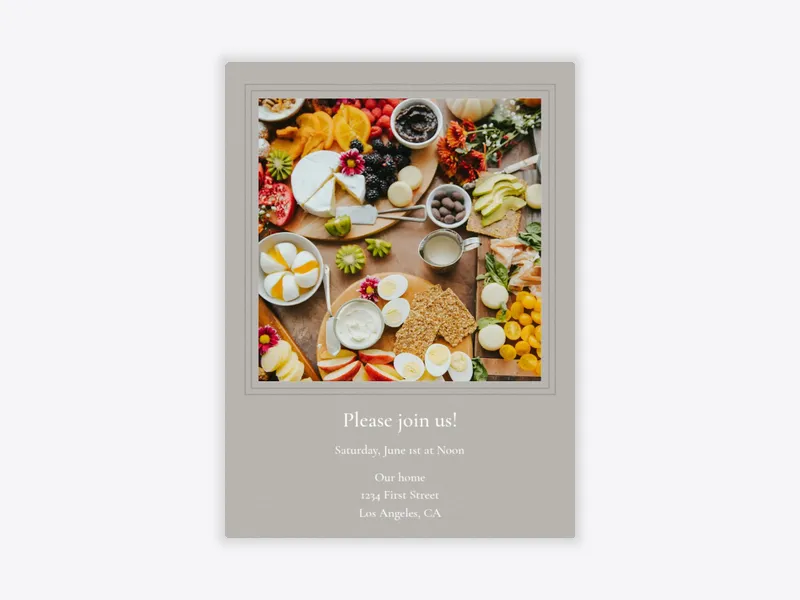 Basic Gray (Photo) - business_dyo_uyo - Invitation