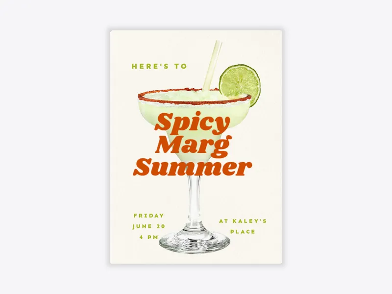 Spicy Marg - pool_party - Invitation